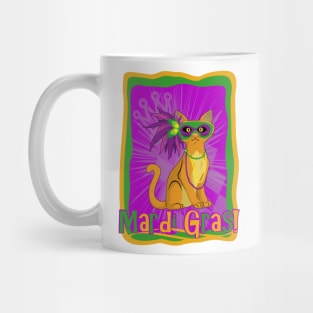 Mardi Gras Cat Mug